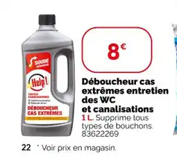 Weldom Déboucheur cas extrêmes entretien des WC et canalisations offre