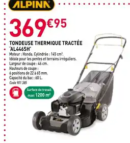 RAGT Jardin & Maison Tondeuse thermique tractée al446sh offre