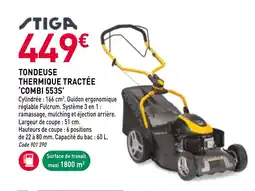 RAGT Jardin & Maison STIGA Tondeuse thermique tractée 'combi offre