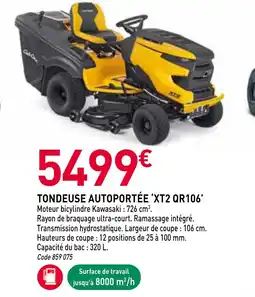 RAGT Jardin & Maison Tondeuse autoportée xt2 qr106 offre