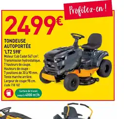 RAGT Jardin & Maison Tondeuse autoportée lt2 s98 offre