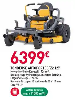 RAGT Jardin & Maison Tondeuse autoportée z2 127 offre