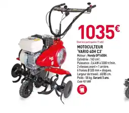 RAGT Jardin & Maison Motoculteur vario 40h c3 offre