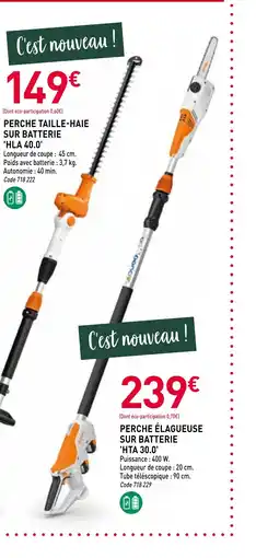 RAGT Jardin & Maison Perche élagueuse sur batterie hta 30.0 offre