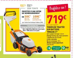 RAGT Jardin & Maison Tondeuse tractée sur batterie rma248.3 t offre