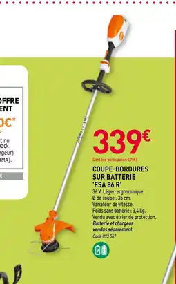 RAGT Jardin & Maison Coupe-bordures sur batterie 'fsa 86 r' offre