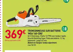 RAGT Jardin & Maison Tronconneuse sur batterie 'msa 160-cbq offre