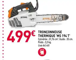 RAGT Jardin & Maison Tronçonneuse thermique ms 194 t offre