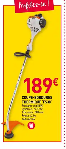 RAGT Jardin & Maison Coupe-bordures thermique fs38 offre