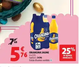 Auchan ORANGINA Jaune offre
