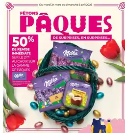 Auchan MILKA Sur la gamme de pâques offre