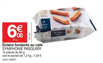 Éclairs fondants au café