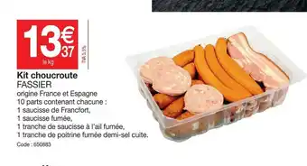 Promocash Kit Choucroute offre