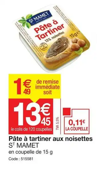 Promocash Pâte à Tartiner Aux Noisettes offre