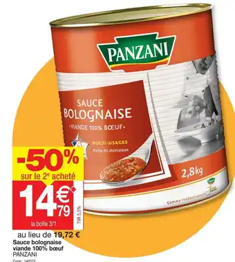 Promocash Sauce Bolognaise offre