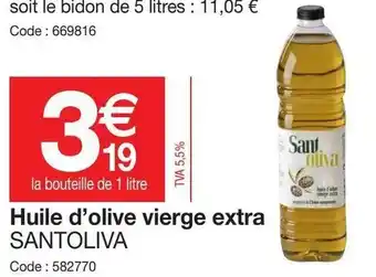 Promocash Huile d'Olive Vierge Extra offre