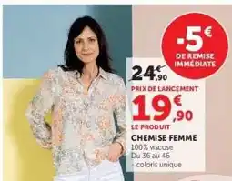 Super U Chemise femme offre
