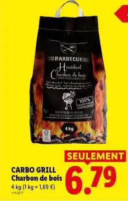 Lidl CARBO GRILL Charbon de bois offre