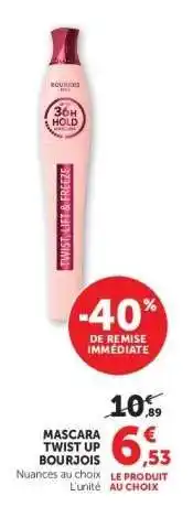 Hyper U Mascara Twist Up Bourjois offre