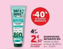 Hyper U SHAMPOOING NAT&NOVE BIO offre