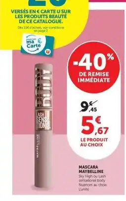 Hyper U Mascara Maybelline offre