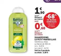 Hyper U Shampooing Le Petit Marseillais offre