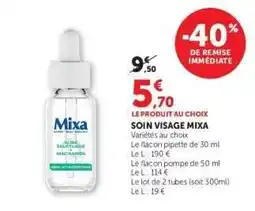Hyper U Soin Visage Mixa offre