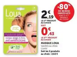 Hyper U Masque Loua offre