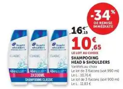Hyper U Shampooing Head & Shoulders offre