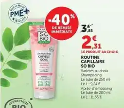 Hyper U Routine Capillaire So Bio offre