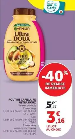 Hyper U Garnier Ultra Doux Shampooing Nutrition Intense offre