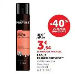 Hyper U LAQUE FRANCK PROVOST offre