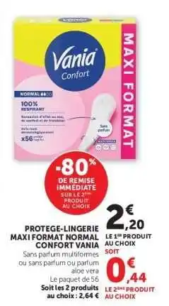 Hyper U Protège-lingerie Maxi Format Normal Confort Vania offre