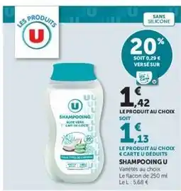 Hyper U SHAMPOOING U offre