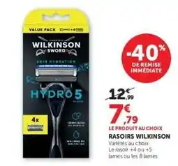 Hyper U Rasoirs WILKINSON offre