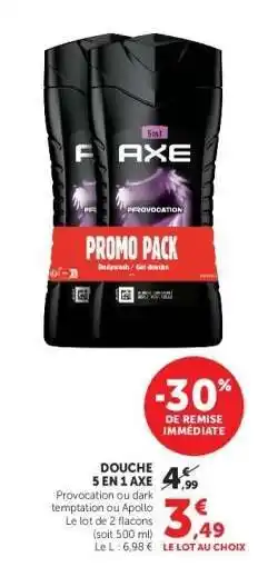 Hyper U DOUCHE 5 EN 1 AXE offre