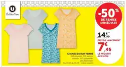 Hyper U CHEMISE DE NUIT FEMME offre