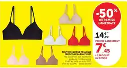 Hyper U Soutien-gorge triangle paddé sans armatures offre