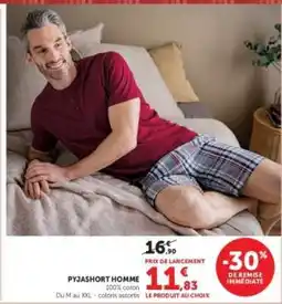Hyper U Pyjashort Homme offre