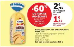 Hyper U BRIOCHE TRANCHEE SANS ADDITIFS HARRYS offre