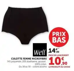 Hyper U CULOTTE FEMME MICROFIBRE offre