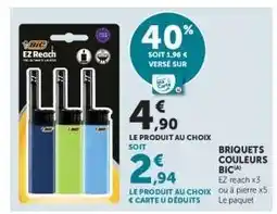 Hyper U Briquets Couleurs BIC offre