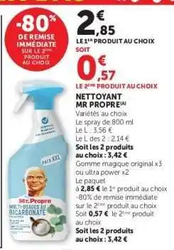 Hyper U Nettoyant Mr Propre offre