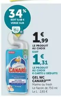 Hyper U GEL WC “CANARD” offre