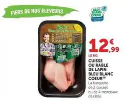 Hyper U Cuisse ou Râble de Lapin Bleu Blanc Coeur offre