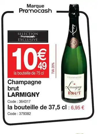 Promocash Champagne Brut offre