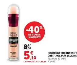 Super U Correcteur Instant Anti-Age Maybelline offre