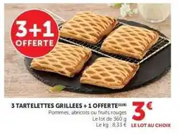 Hyper U 3 Tartelettes Grillées + 1 Offerte offre