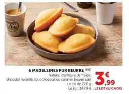 Hyper U 6 Madeleines Pur Beurre offre
