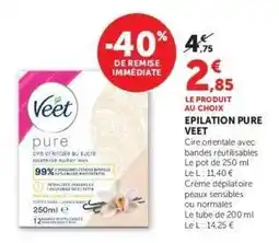 Super U EPILATION PURE VEET offre